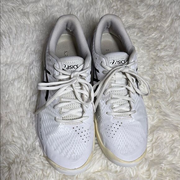 ASICS Gel-Challenger White and Black Tennis Shoes - Picture 2 of 7